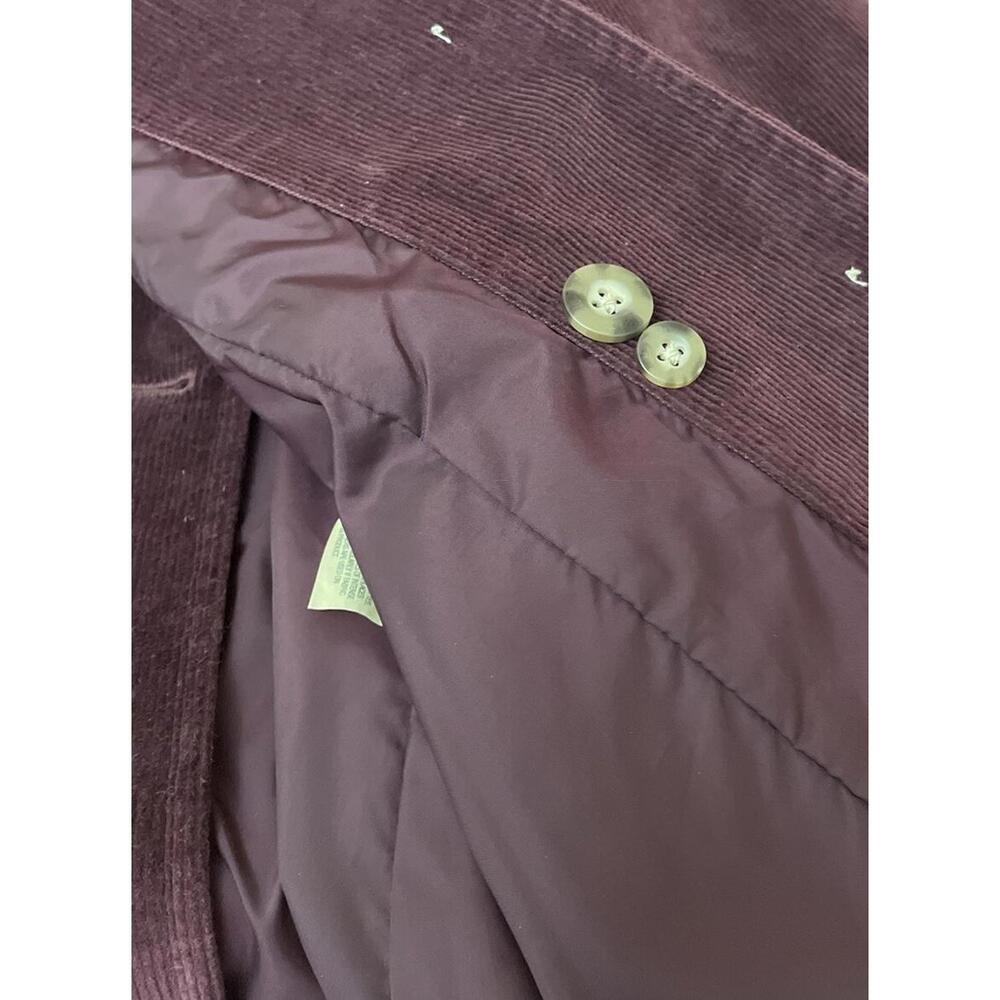 LL Bean Blazer Womens Size 16 R Plum Corduroy Button Jacket Pockets Classic - Picture 9 of 9